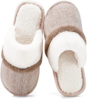 Fuzzy Memory Foam Slippers
