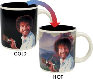 Bob Ross Heat Changing Mug