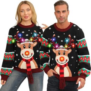 LED Light-Up Ugly Christmas Sweater