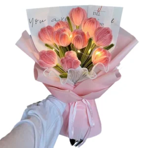 ชุด DIY ช่อทิวลิปจากไม้ ของขวัญวันวาเลนไทน์สุดโรแมนติกที่ทำด้วยมือ