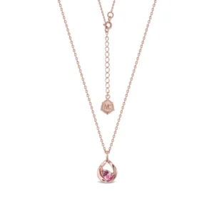 Mizuchol สร้อยคอ A Drop Of Rose’ Necklace พลอย Pink Tourmaline