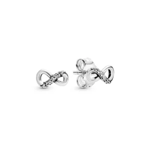 ต่างหู Pandora  Sparkling Infinity Stud Earrings (พร้อมกล่อง)